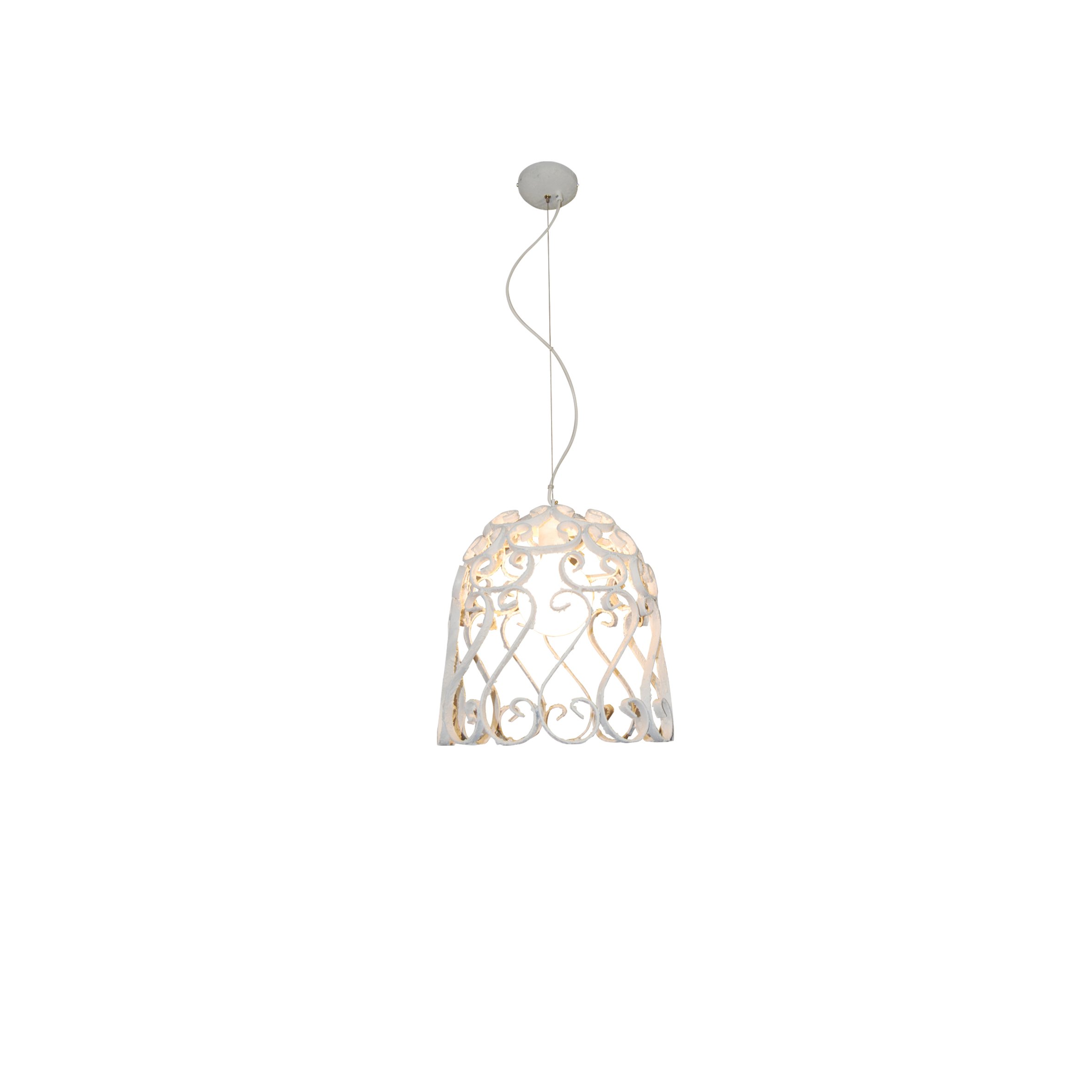 77-4012 HL-3586-1PΜ LEWIS WHITE MAT PENDANT - Image 1