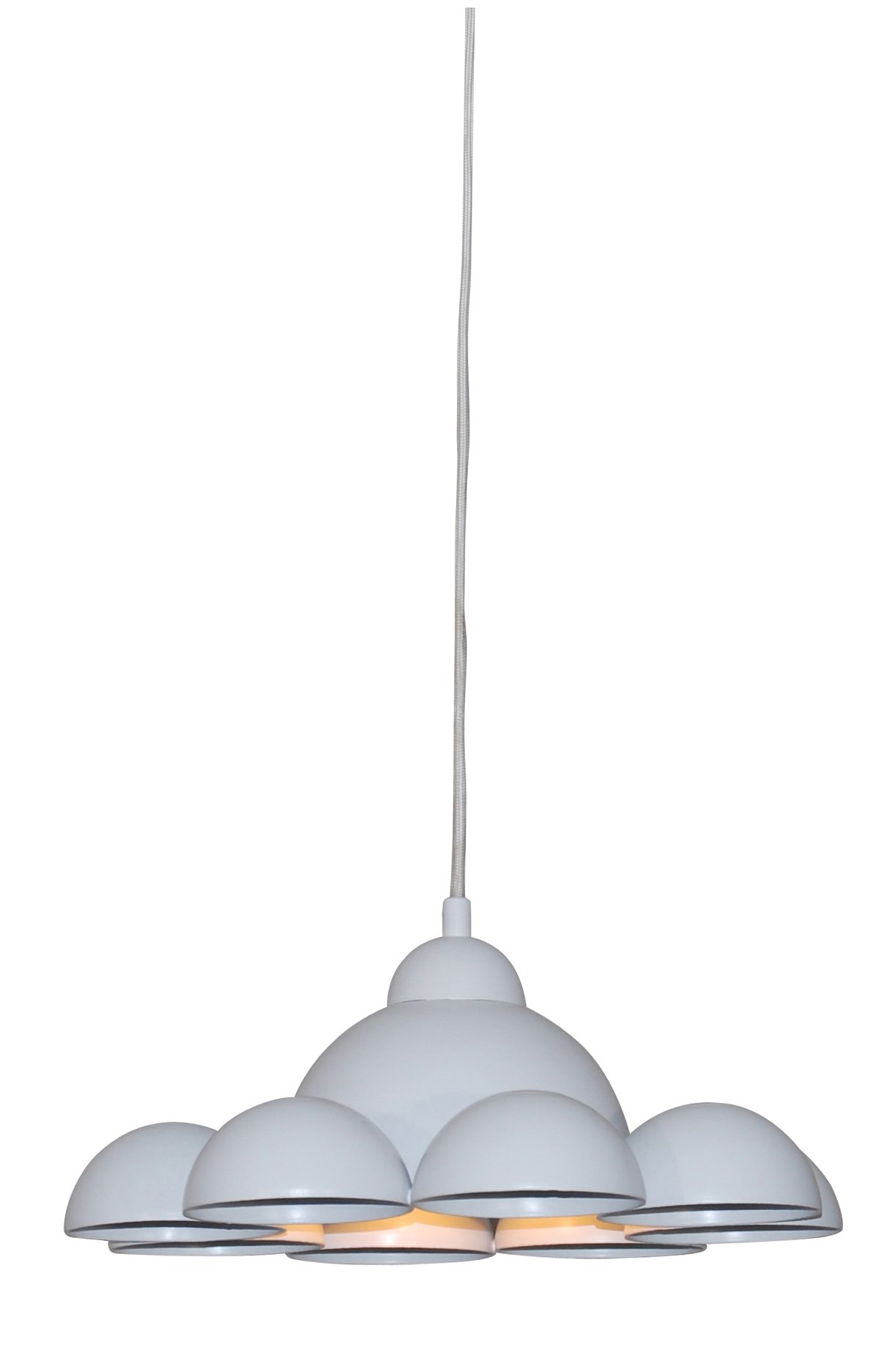 77-4130A77-4129 HL-3591-M CONALL WHITE & BRONZE PENDANT - Image 1