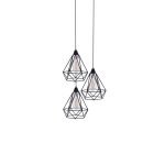 SE148-19-3 MILA PENDANT LAMP BLACK METAL+
