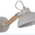 YQ-4004 POL WHITE METAL-WOOD WALL LAMP 1Ε1