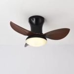 SE LED F65 ADAM BLACK-BROWN FAN 60W SΜΑRT WITH CONTROL 65x65x20cm 3000k-6500k 85-265V 2 YEARS W