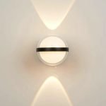 SE LED 105 HALO BLACK OUTDOOR WALL LAMP 10+2W 3000K 2 YEARS WARRANTY