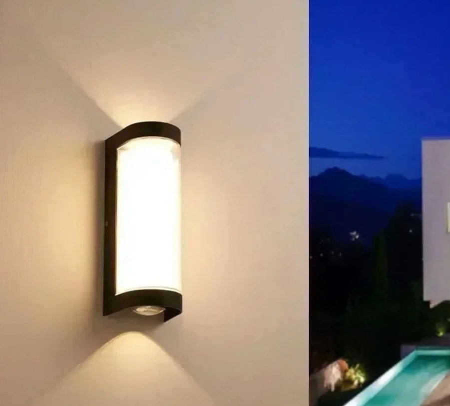 77-50677 SE LED 180 MODO ROUND OUTDOOR WALL LAMP BLACK 6+6W 3000K - Image 1