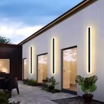 SE LED 60 AXIS OUTDOOR WALL LAMP BLACK 18W 3000K L 600mm