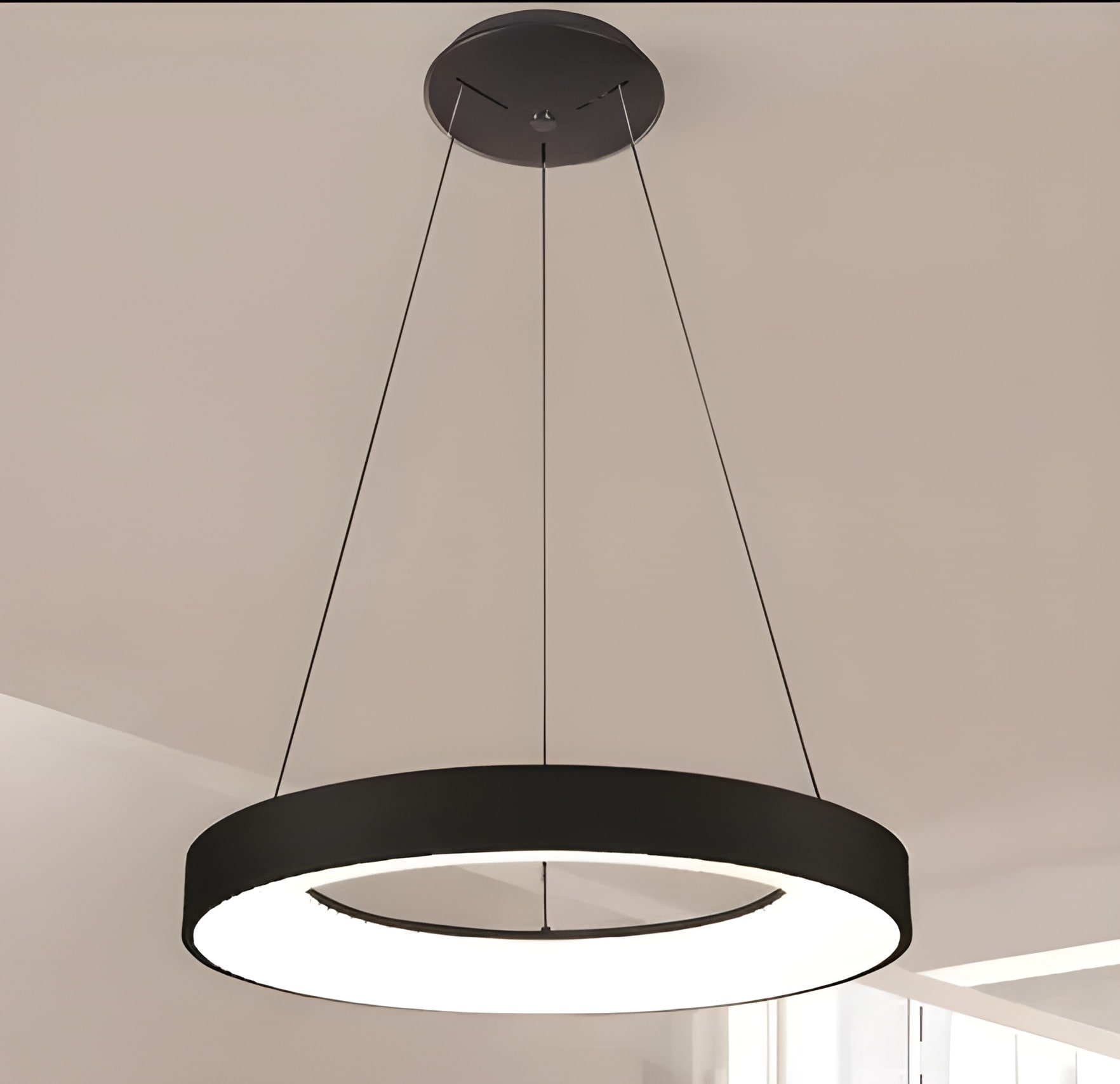 77-50983 SE LED 32 KAITO BLACK PENDANT 50x50x100cm 32W 3CCT IP20 2 YEARS WARRANTY Α2 - Image 1
