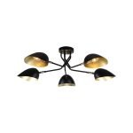 KQ 2759/5 ELIA BLACK AND ANTIQUE BRASS CEILING LAMP Ζ3