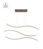 SE LED 120 WAVES PENDANT COFFEE BROWN Β5