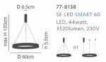 SE LED SMART 60 AMAYA PENDANT BLACK Δ5 - Image 2