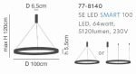 SE LED SMART 100 AMAYA PENDANT BLACK Δ5 - Image 2