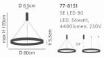 SE LED 80 AMAYA PENDANT COPPER Δ5 - Image 2
