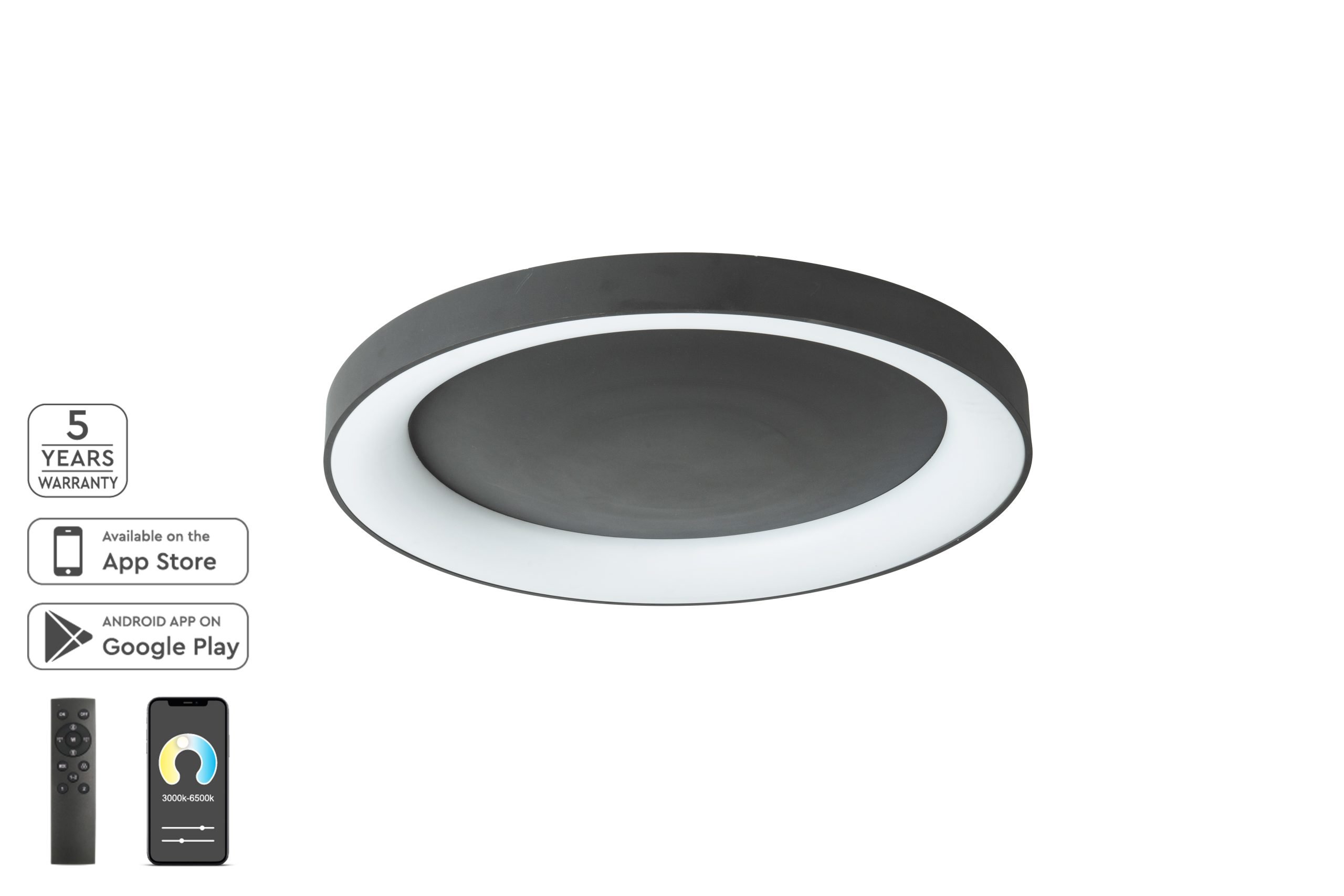77-8154 SE LED SMART 80 AMAYA CEILING BLACK Δ3 - Image 1