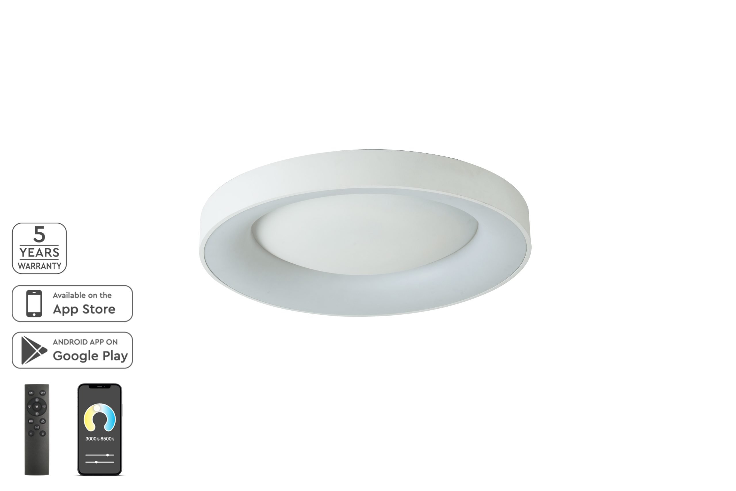 77-8155 SE LED SMART 60 AMAYA CEILING WHITE Δ3 - Image 1