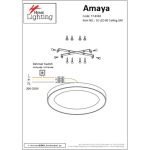 SE LED 80 AMAYA CEILING BRUSHED GOLD Δ3 - Image 5