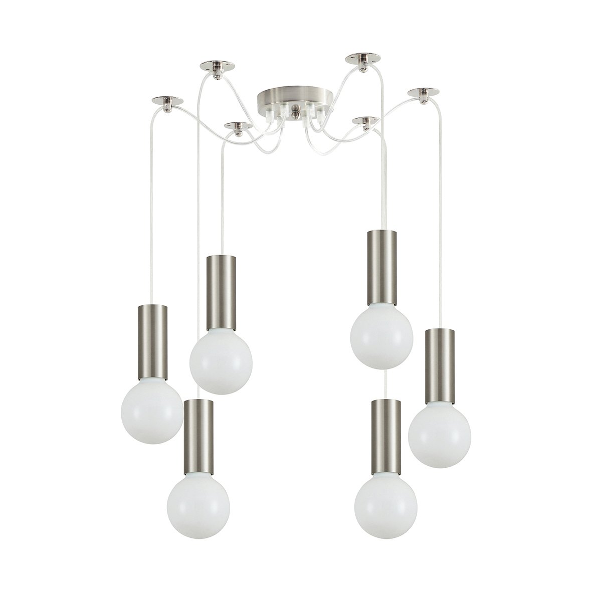 77-8386 SE21-NM-4-NM6 ADEPT TUBE Nickel Matt Pendant+ - Image 1