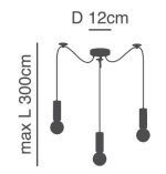 SE21-NM-4-NM3 ADEPT TUBE Nickel Matt Pendant+ - Image 2