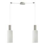 SE21-NM-4-NM2-GL3 ADEPT TUBE Nickel Matt Pendant White Glass+