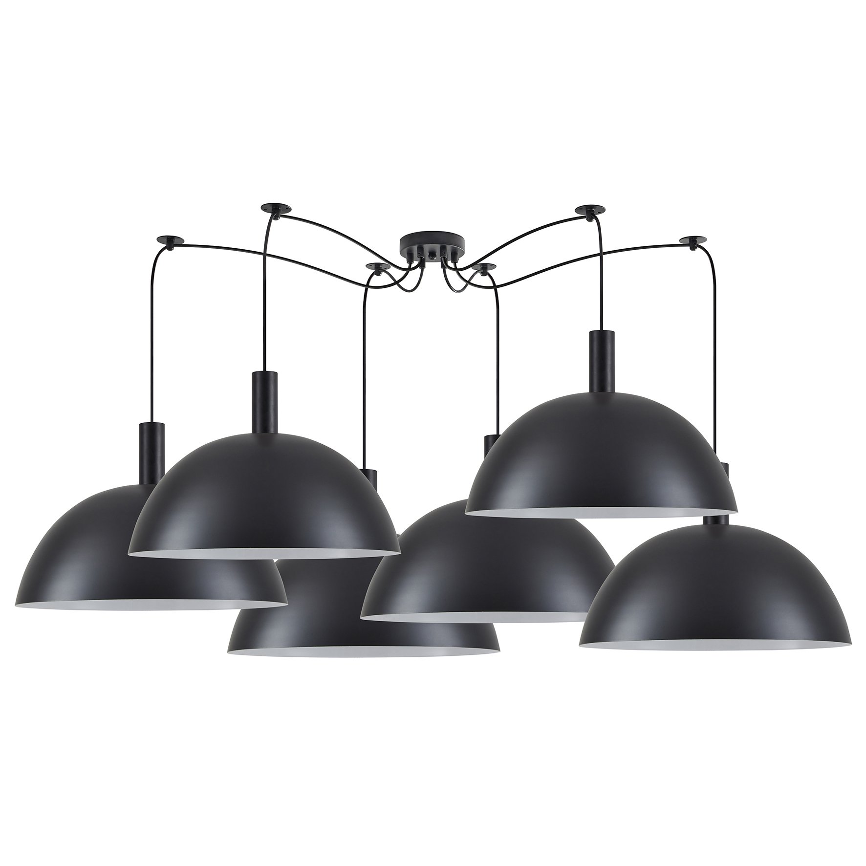 77-8502 SE21-BL-4-BL6-MS50 ADEPT TUBE Black Metal Shade Pendant+ - Image 1