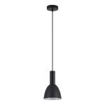 SE21-BL-4-MS2 ADEPT TUBE Black Pendant Black Metal Shade+