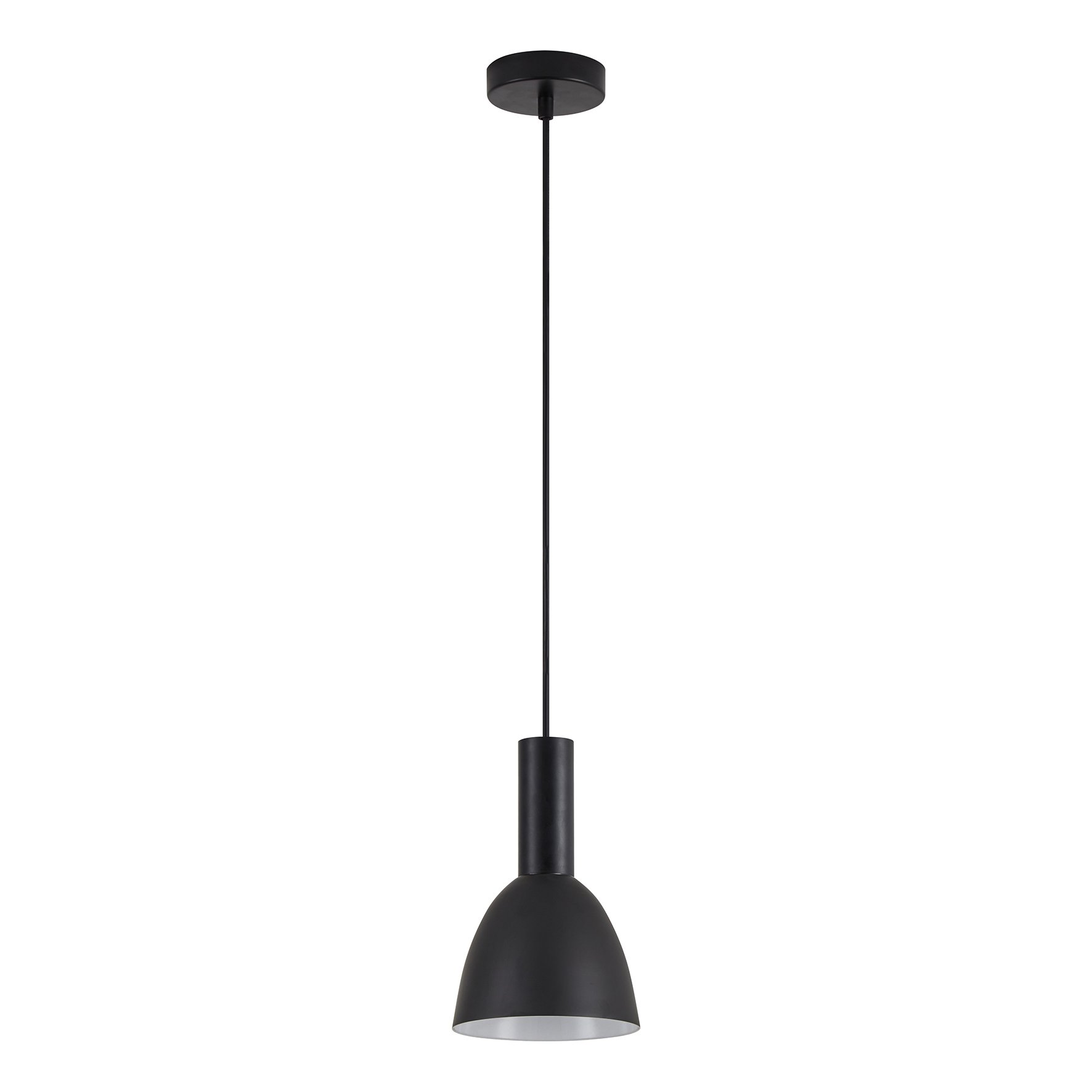 77-8547 SE21-BL-4-MS2 ADEPT TUBE Black Pendant Black Metal Shade+ - Image 1