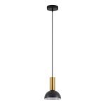 SE21-GM-4-MS3 ADEPT TUBE Gold Matt Pendant Black Metal Shade+