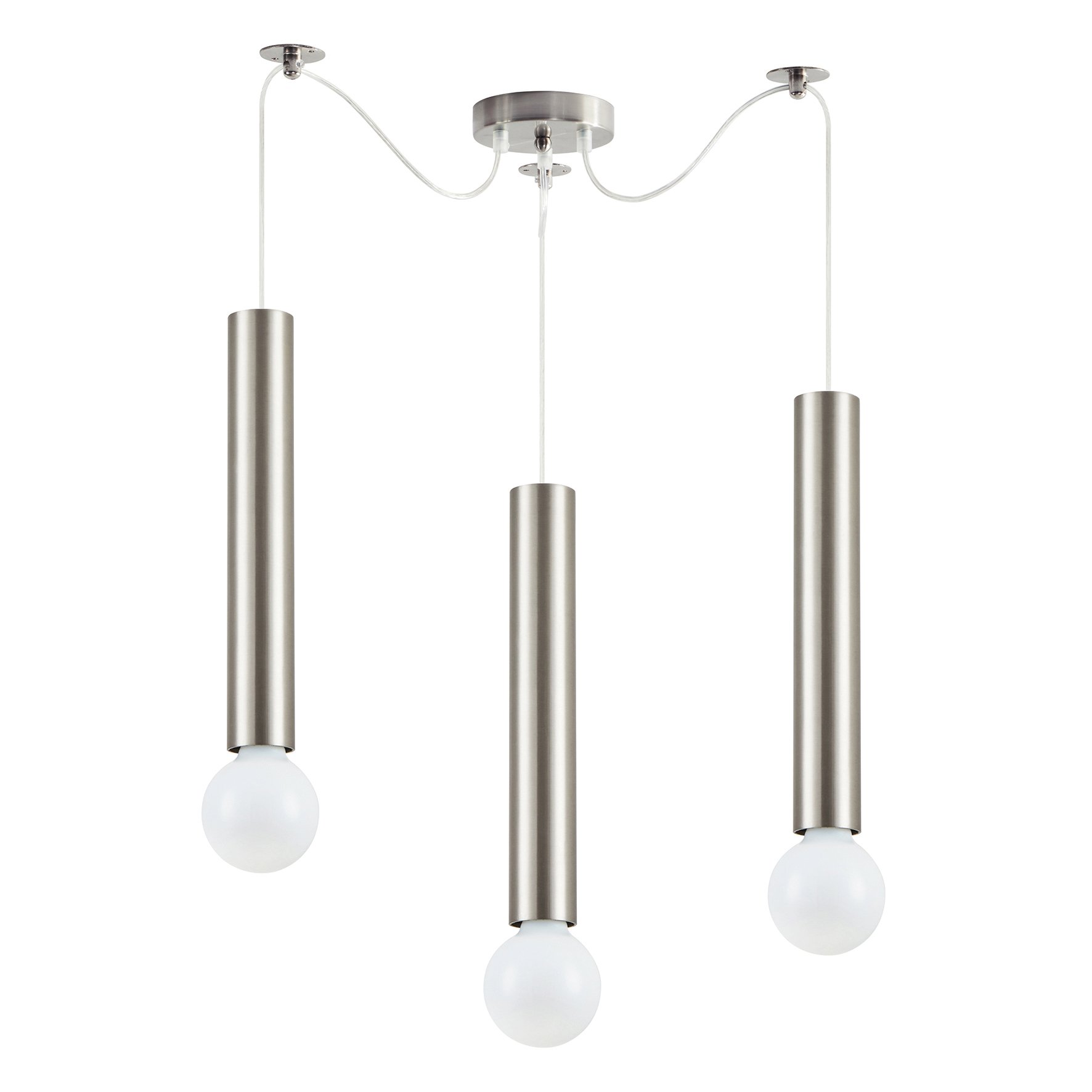 77-8660 SE21-NM-5-NM3 ADEPT TUBE NICKEL MAT Nickel Matt Pendant+ - Image 1