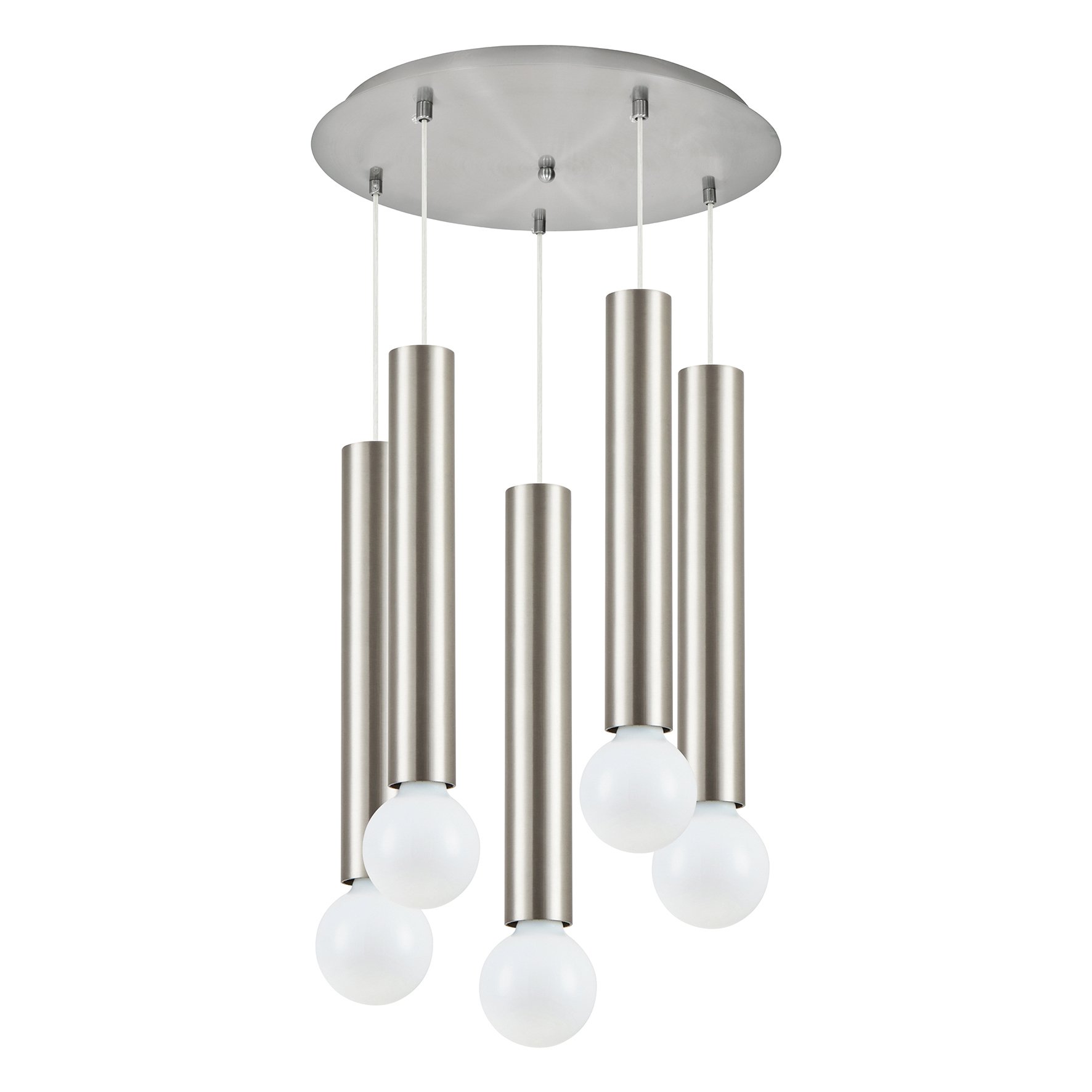 77-8663 SE21-NM-5-5NM ADEPT TUBE NICKEL MAT Nickel Matt Pendant+ - Image 1