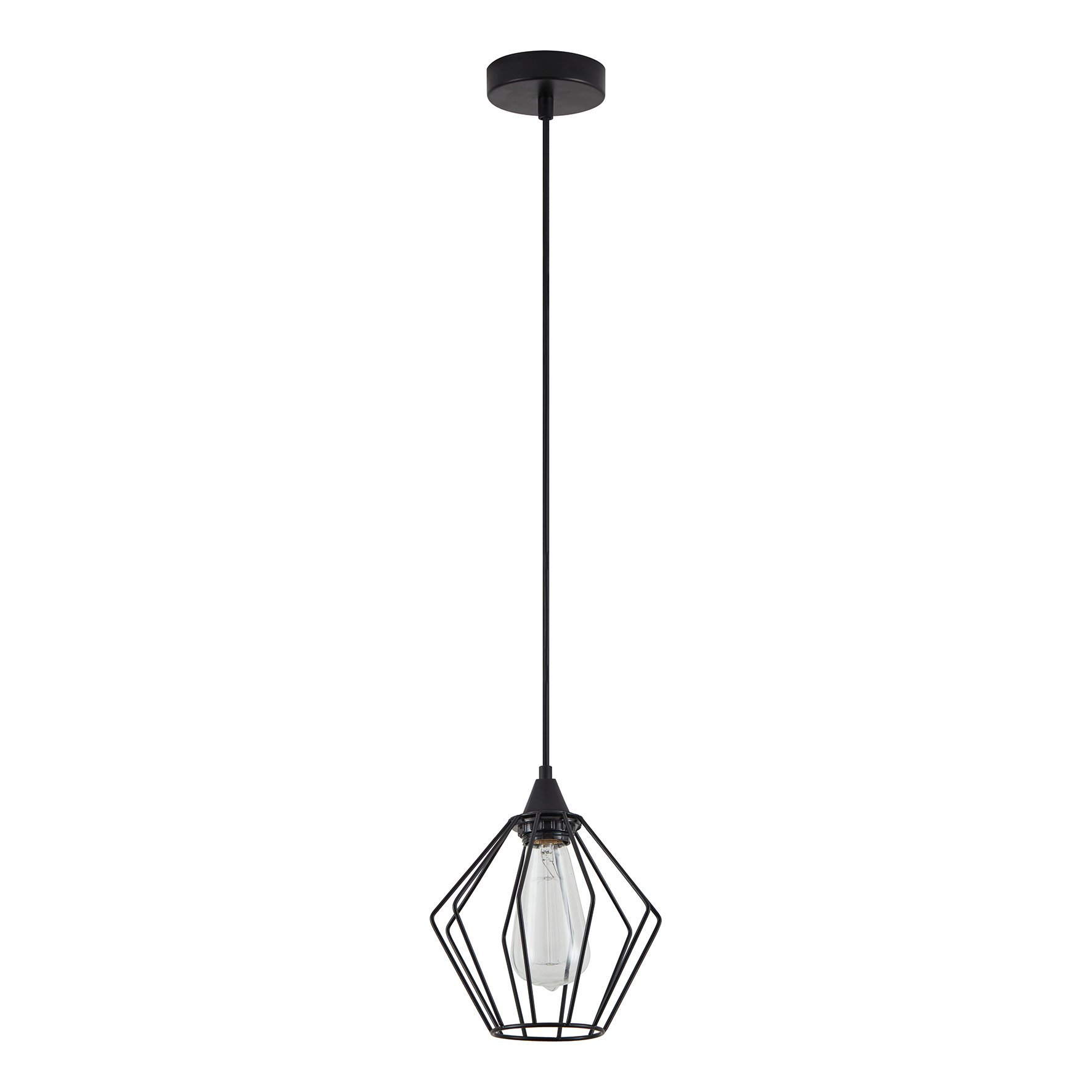 77-8746 SE21-BL-B10-GR1 ADEPT PENDANT Black Metal Grid Pendant+ - Image 1