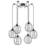 SE21-BL-B10-BL6-GR2 ADEPT PENDANT Black Metal Grid Pendant+