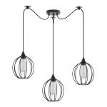 SE21-BL-B10-BL3-GR2 ADEPT PENDANT Black Metal Grid Pendant+