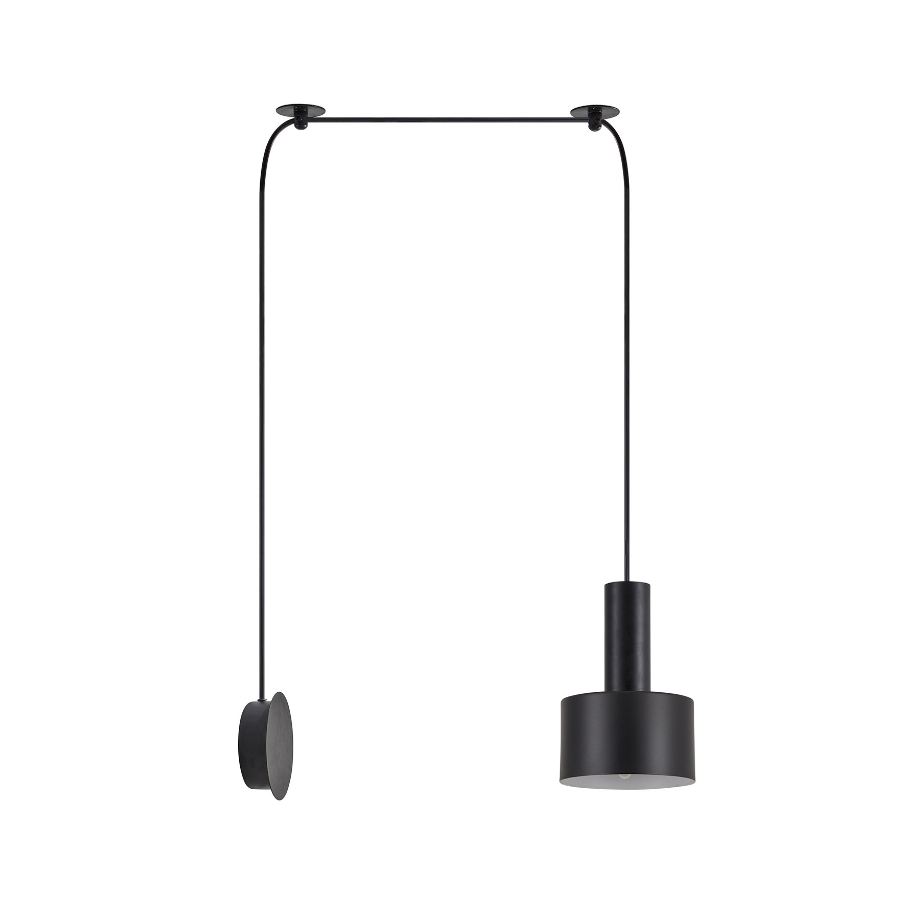 77-8815 SE21-BL-4-NM1W-MS1 ADEPT TUBE Black Matt Wall Lamp Black Metal Shade+ - Image 1