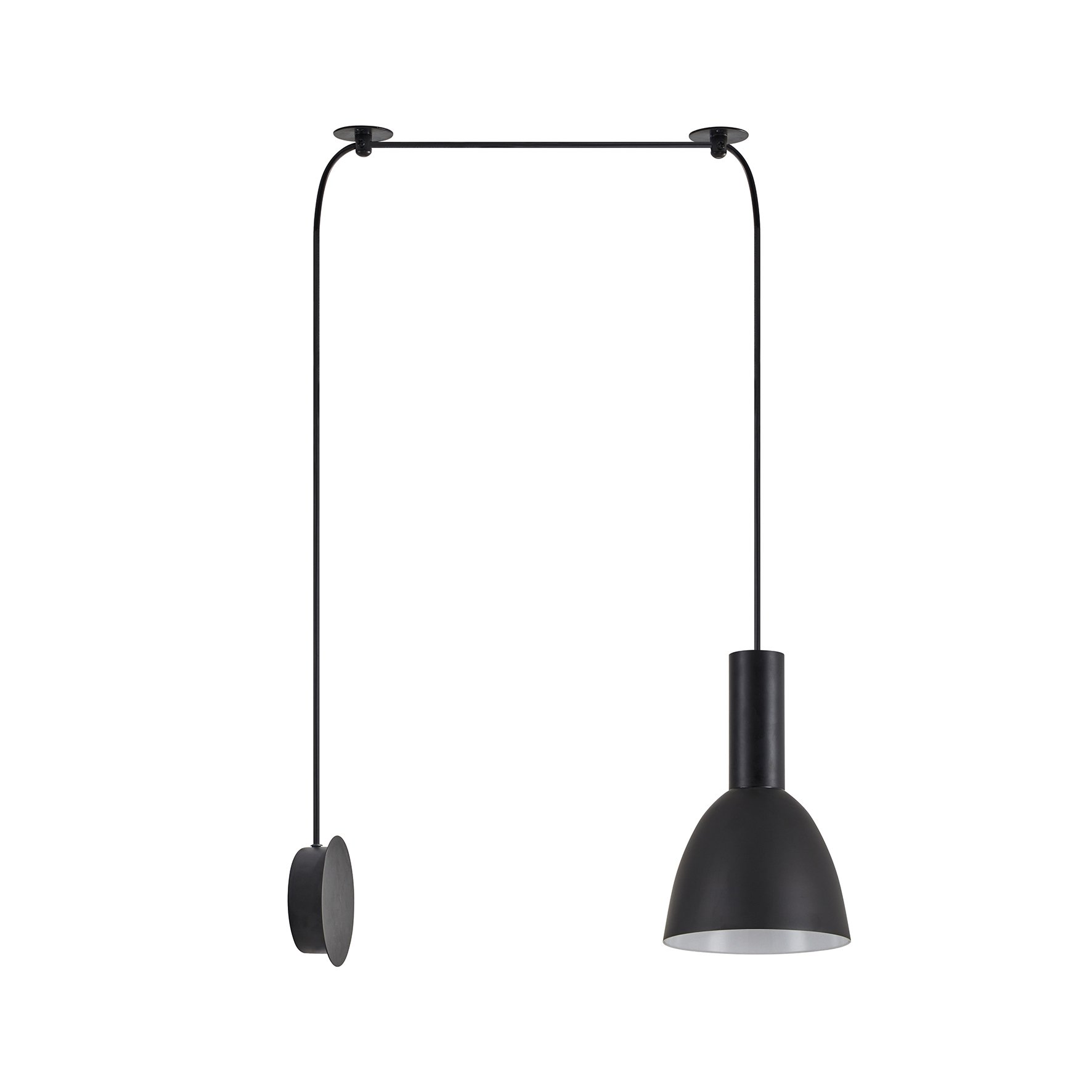 77-8816 SE21-BL-4-NM1W-MS2 ADEPT TUBE Black Matt Wall Lamp Black Metal Shade+ - Image 1