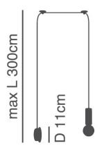 SE21-GM-4-NM1W ADEPT TUBE Gold Matt Wall Lamp+ - Image 2