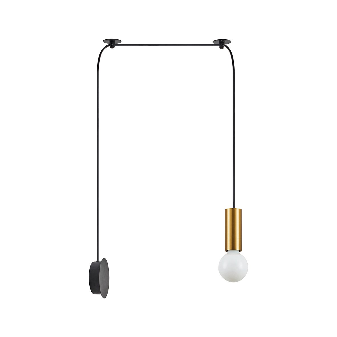 77-8823 SE21-GM-4-NM1W ADEPT TUBE Gold Matt Wall Lamp+ - Image 1