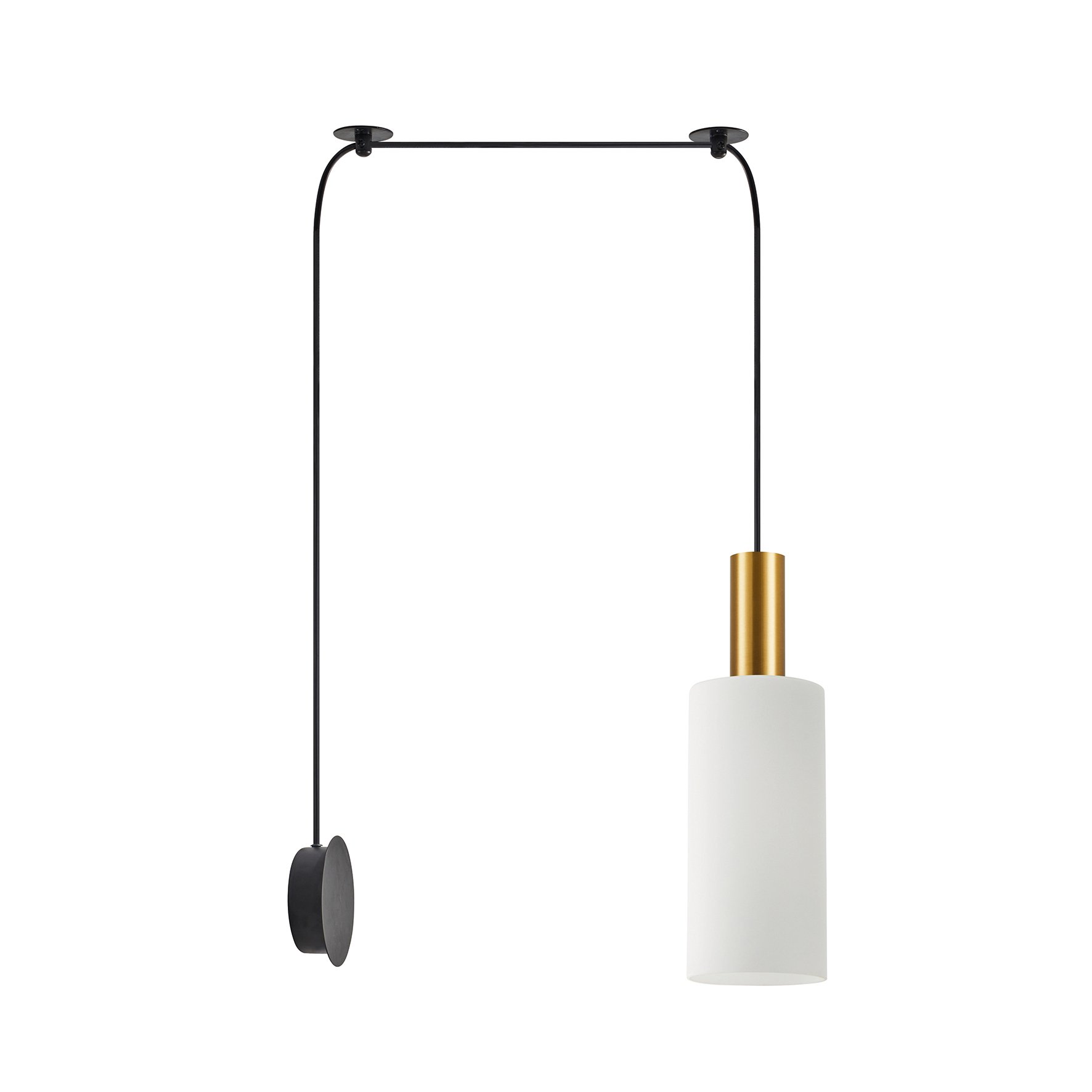 77-8834 SE21-GM-4-NM1W-GL3 ADEPT TUBE Gold Matt Wall Lamp White Glass+ - Image 1