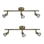 SE 140-BR3 (x2) Saba Packet Bronze adjustable spotlight+