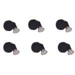 SE 140-B1 (x6) Saba Packet Black adjustable spotlight+