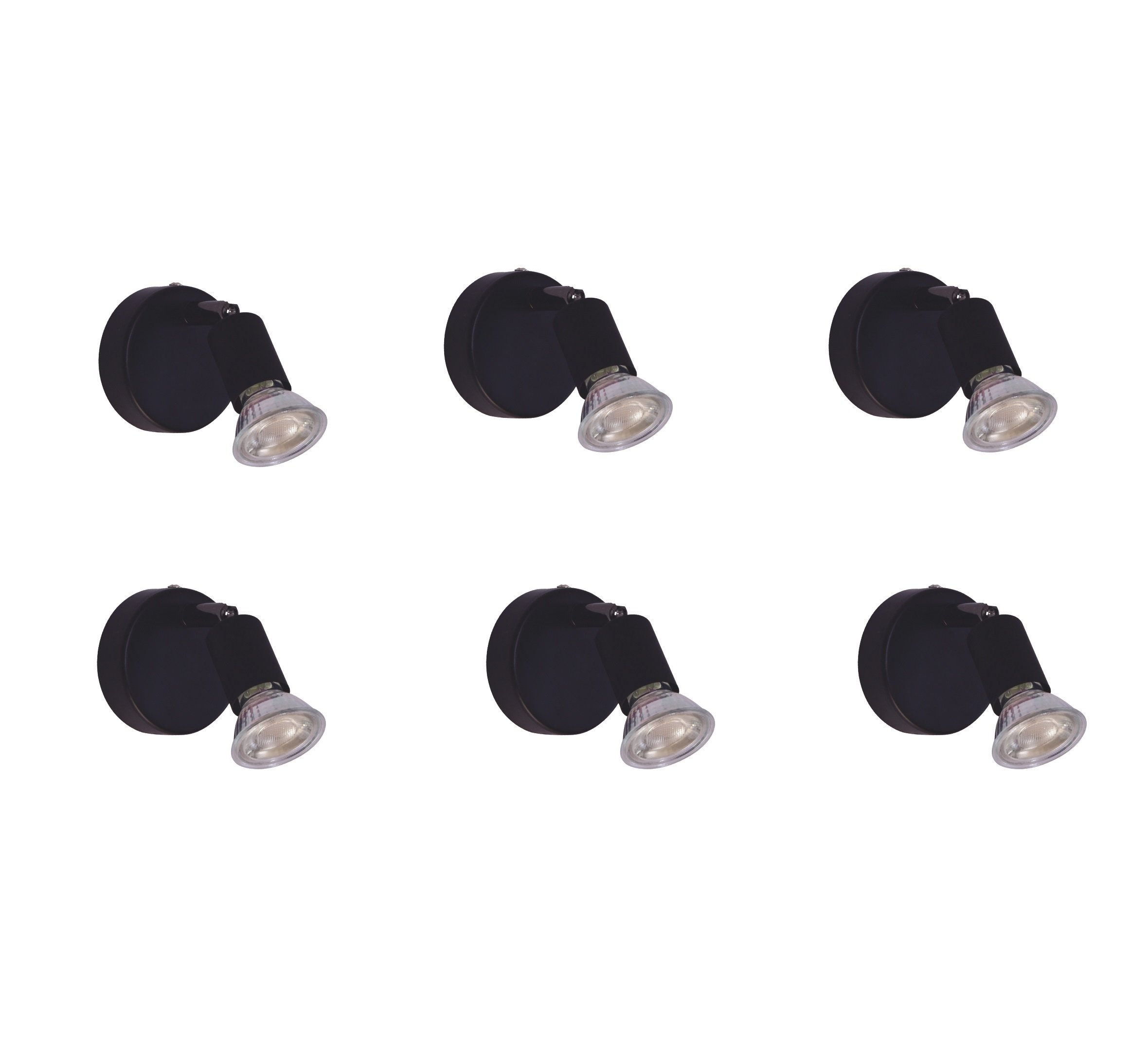 77-8840 SE 140-B1 (x6) Saba Packet Black adjustable spotlight+ - Image 1