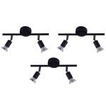 SE 140-B2 (x3) Saba Packet Black adjustable spotlight+