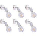 SE 137-1AW (x6) Soma Packet White adjustable spotlight+