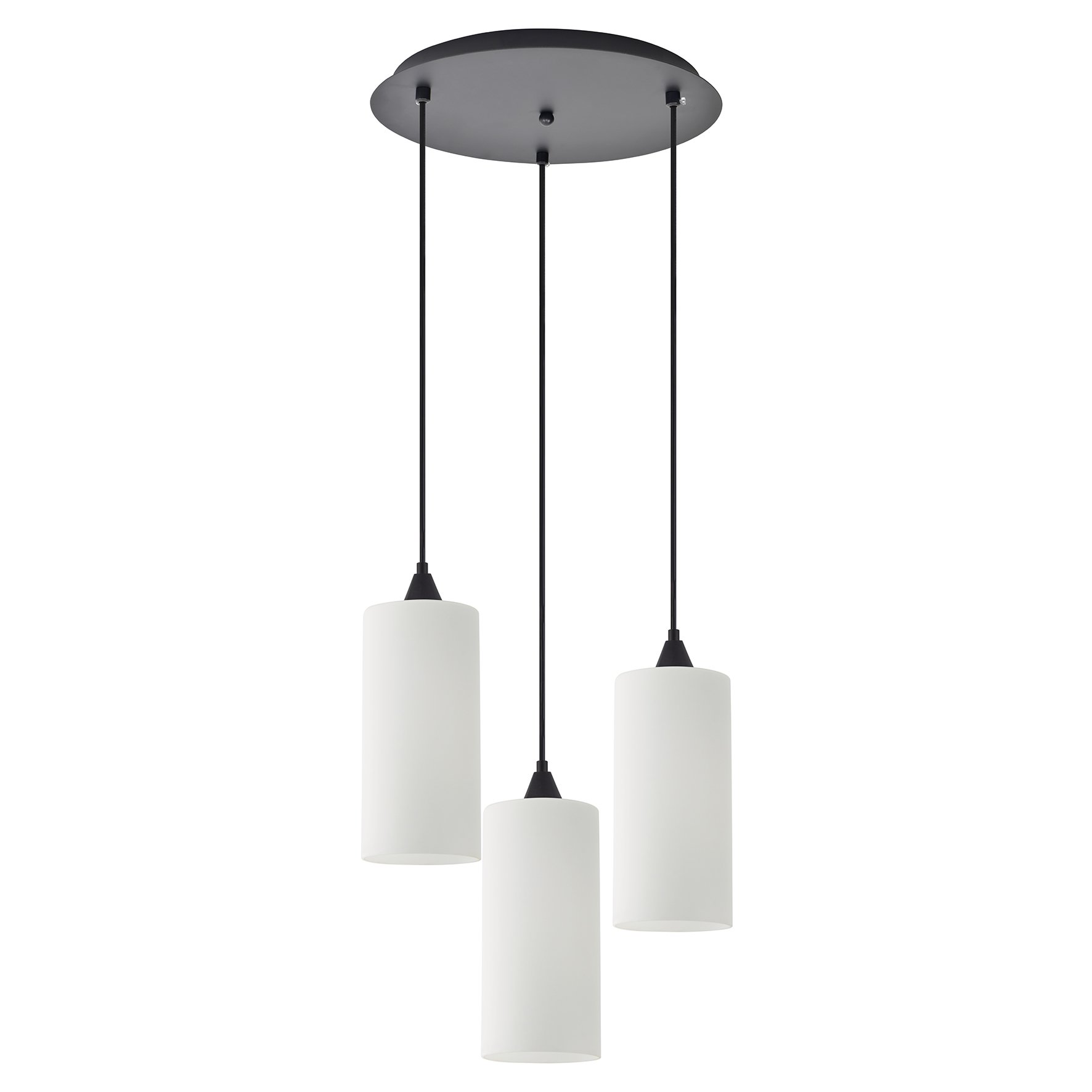 77-9002 SE21-BL-4-3BL-GL3 ADEPT TUBE Pendant White Glass+ - Image 1