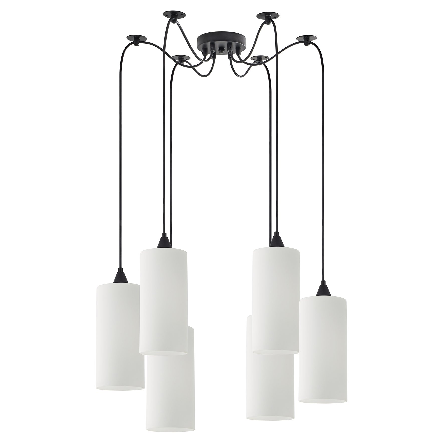 77-9004 SE21-BL-4-BL6-GL3 ADEPT TUBE Pendant White Glass+ - Image 1