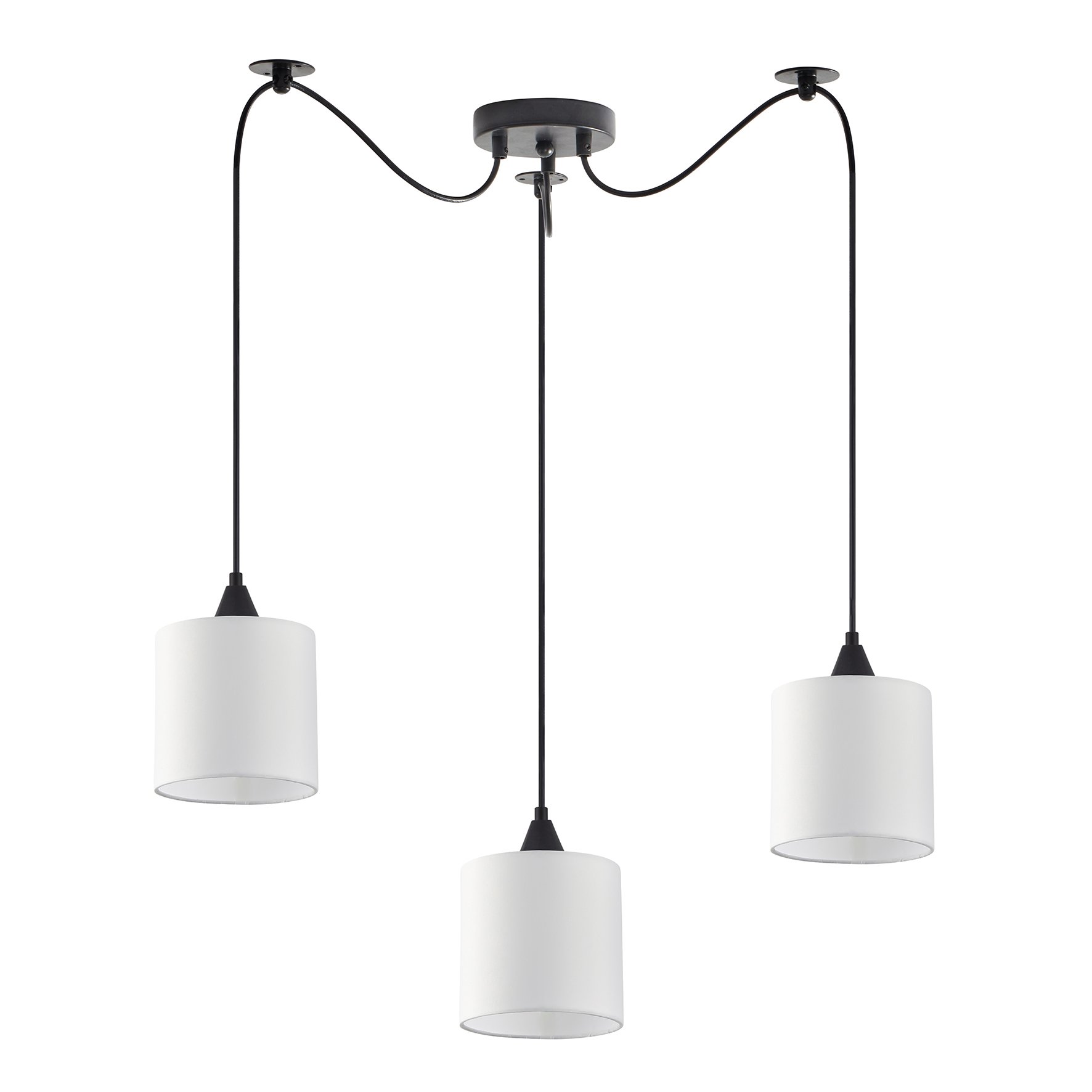 77-9015 SE21-BL-B10-BL3-SH1 ADEPT PENDANT White Shade Pendant + - Image 1