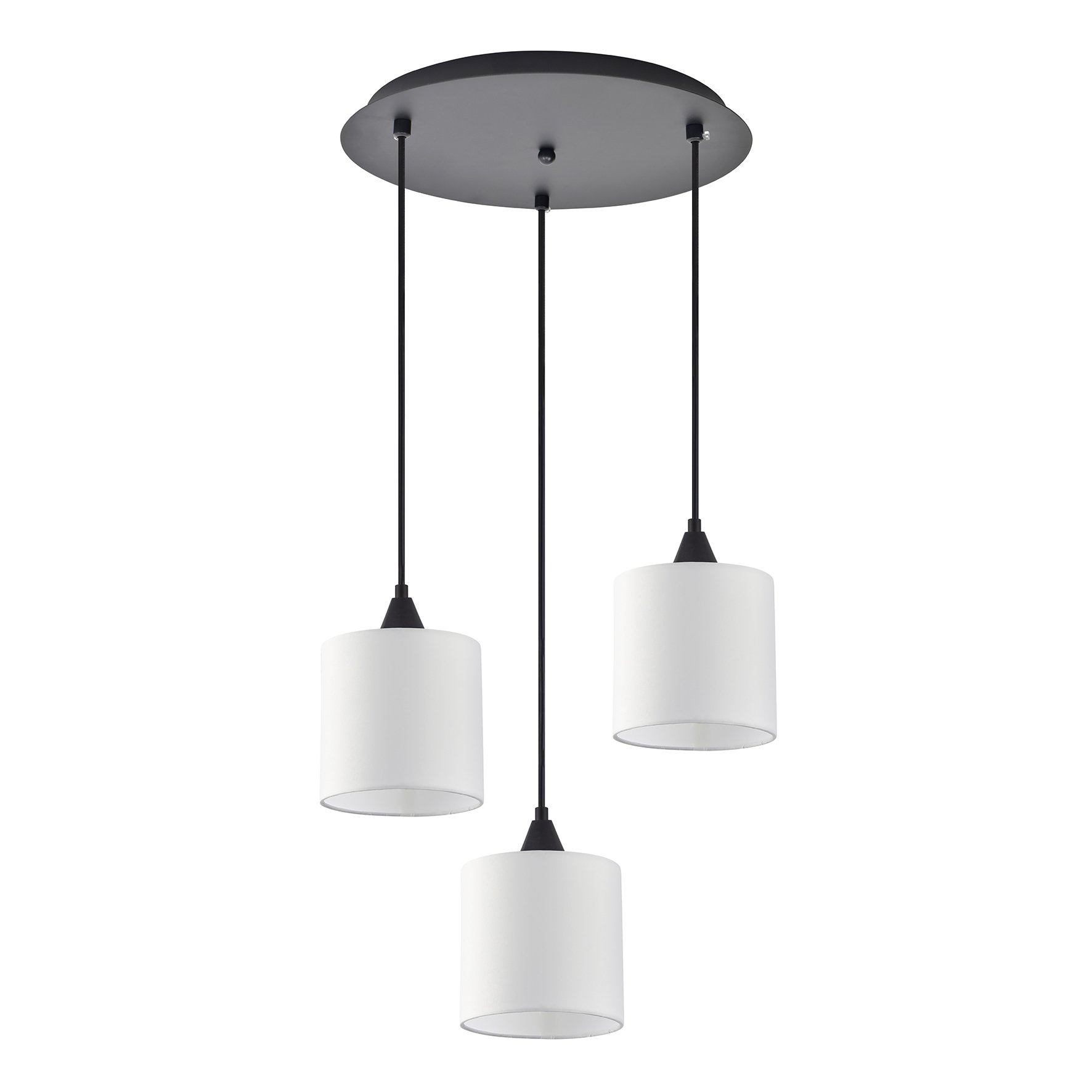 77-9018 SE21-BL-B10-BL3-SH1 ADEPT PENDANT White Shade Pendant+ - Image 1