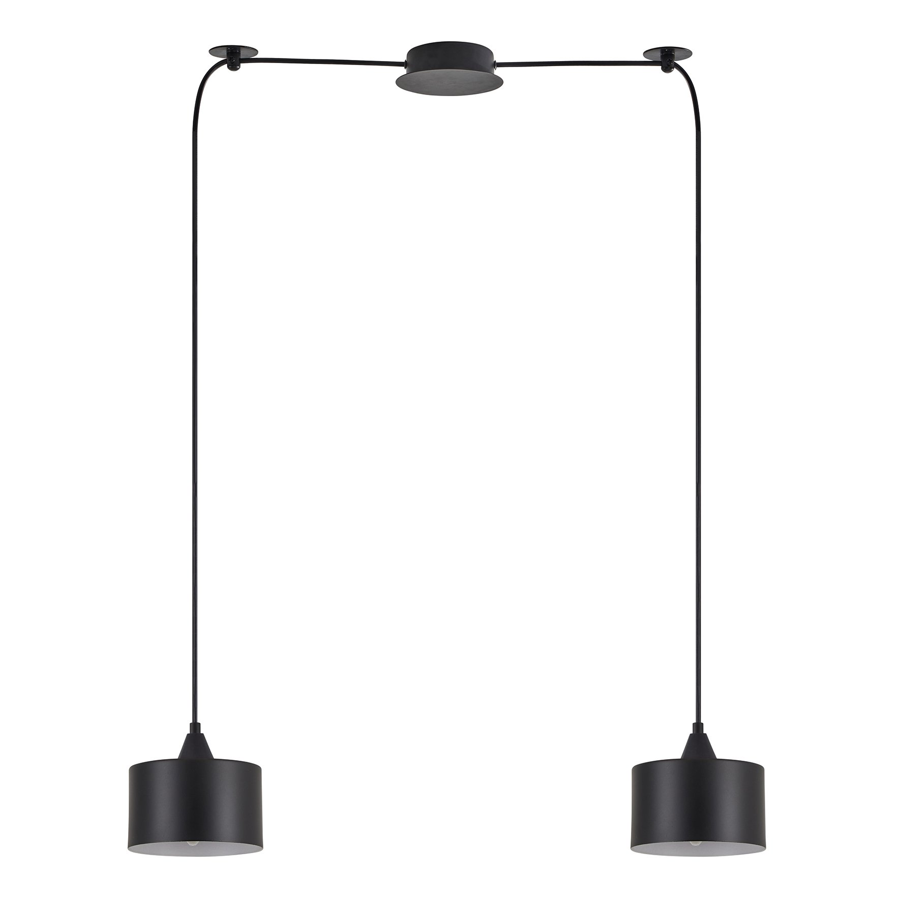 77-9036 SE21-BL-B10-BL2-MS1 ADEPT PENDANT Black Metal Shade + - Image 1