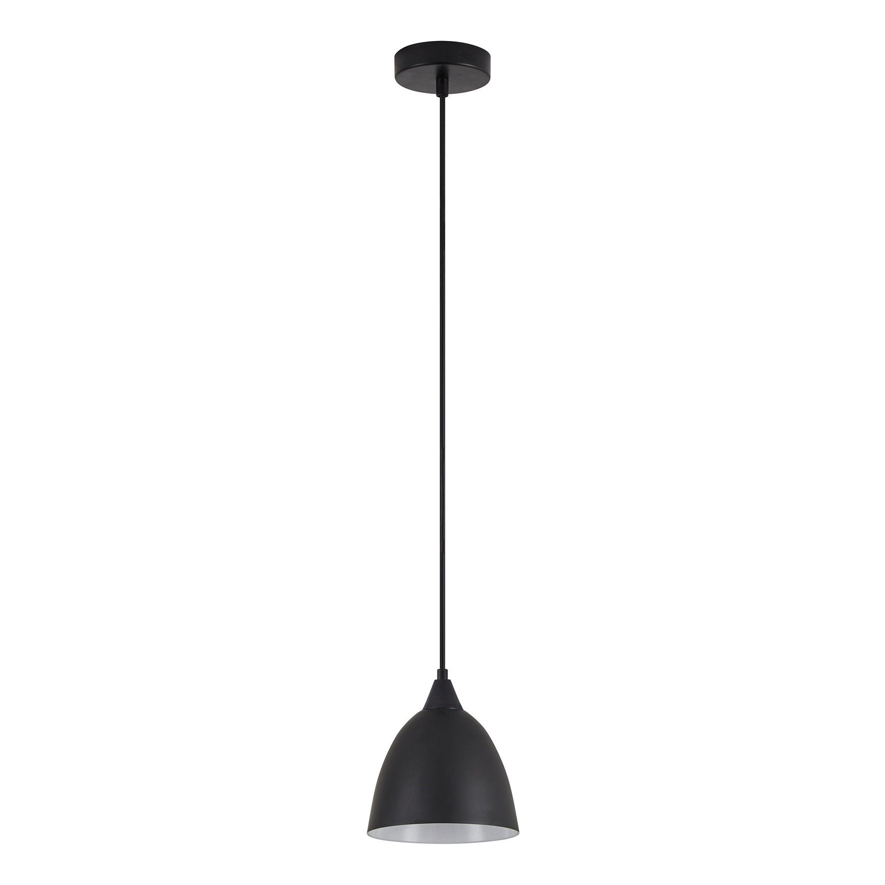 77-9045 SE21-BL-B10-MS2 ADEPT PENDANT Black Metal Shade + - Image 1