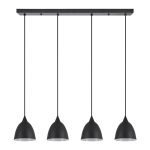 SE21-BL-B10-4BL-MS2 ADEPT PENDANT Black Metal Shade +