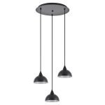 SE21-BL-B10-3BL-MS3 ADEPT PENDANT Black Metal Shade +