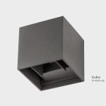 SE-WLL-3K-DG CUBO LED WALL LAMP 5W*2 3000K DARK GREY BODY ALUMINIUM