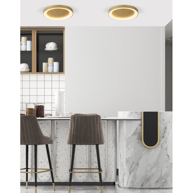 AmayaComposition2gold-800x800 SE LED 80 AMAYA CEILING BRUSHED GOLD Δ3 - Image 1