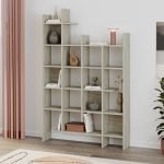 Βιβλιοθήκη Manco Megapap χρώμα travertine 122x25,5x188εκ.